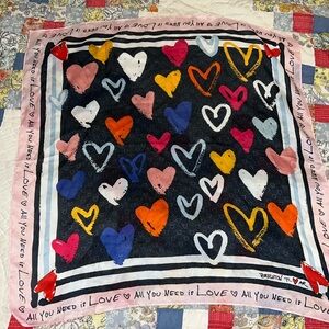 Brighton all you need is love square scarf 24”